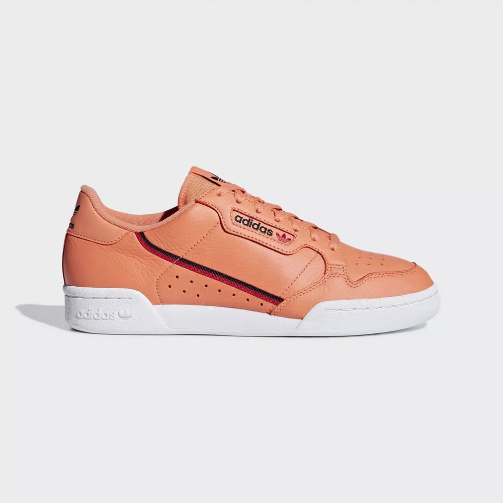 Adidas Continental 80 Tenis Naranjas Para Mujer (MX-68998)
